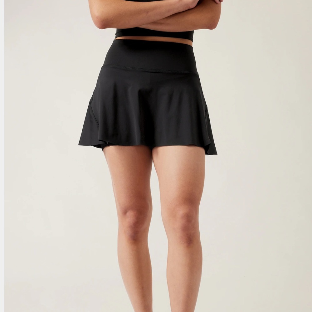 Athleta Black Flared Tennis Skort